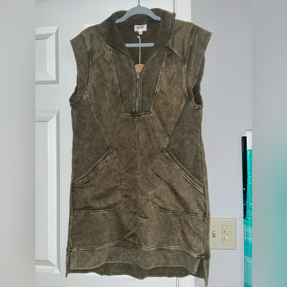Acid wash dress